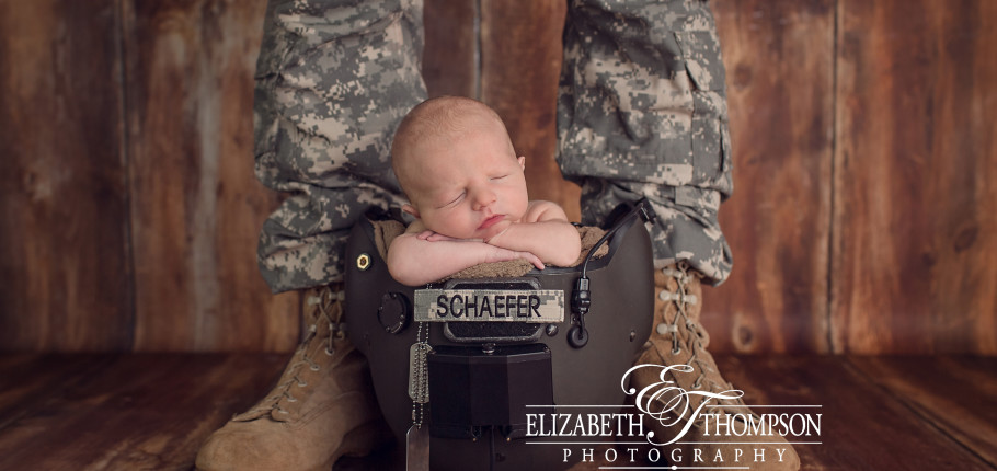 Military Newborn Photographer – Elizabeth Thompson – Meet Handsome Little Phinehas!